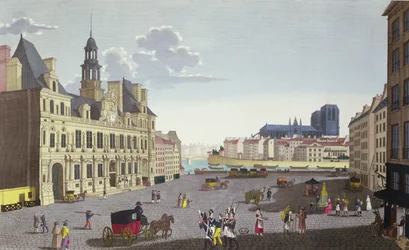 Vue de la place de l